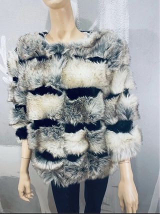 Eco pelliccia pelo lungo soffice tg.S/M