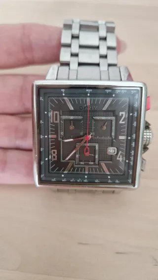 Reloj DKNY Cuadrado Hombre Negro/Plata