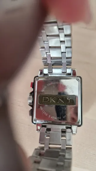 Reloj DKNY Cuadrado Hombre Negro/Plata