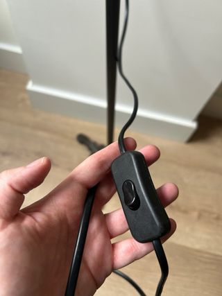 Lámpara de pie vintage negra