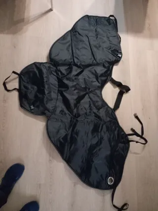 Manta para moto/scooter negra.