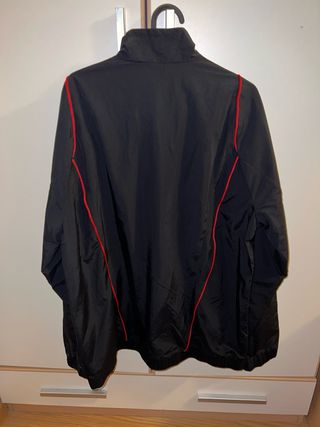 Chaqueta Adidas Fútbol Bélgica Negra Roja