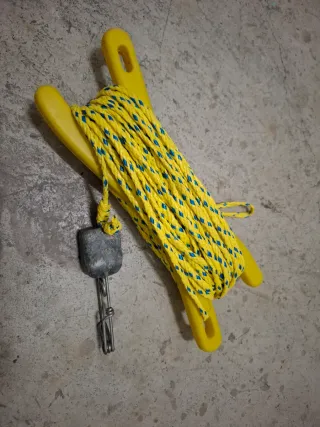 Boya, plegador y plomo pescasub