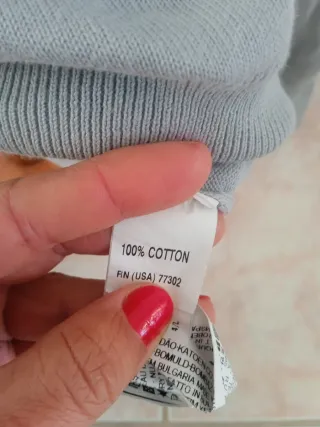 Jersey Zara Hombre Gris Claro Cuello Pico