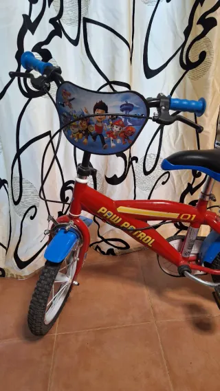 Bicicleta Paw Patrol 14" Niño/a