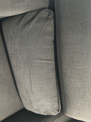 Sofá 3 plazas + chaise longue gris