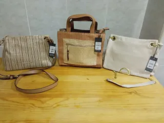 Bolso Paco Martínez Nuevo Beige y Dorado