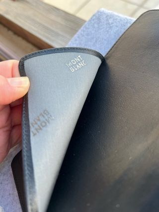 Portafoglio Montblanc Pelle Nero Donna Originale