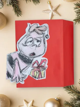 Cartoncini natalizi illustrati 10x15