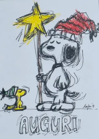 Cartoncini natalizi illustrati 10x15