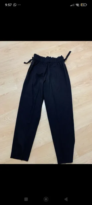 Pantalón lana Massimo Dutti azul marino