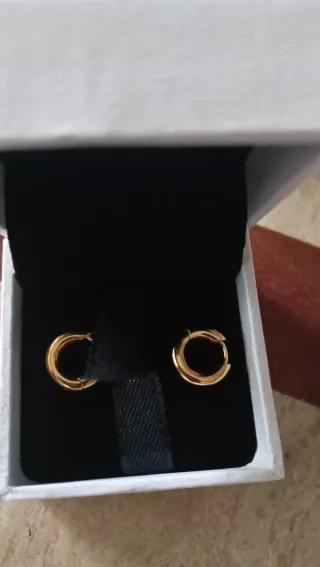 Pendientes Pandora Aro Dorados Nuevos