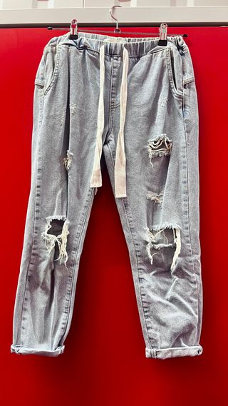 Pantalón vaquero roto Mango mujer