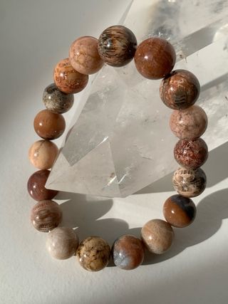 Pulseras Premium de Ágata Alashan Gobi 9-10mm