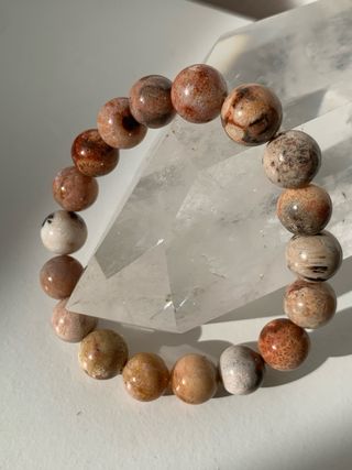 Pulseras Premium de Ágata Alashan Gobi 9-10mm