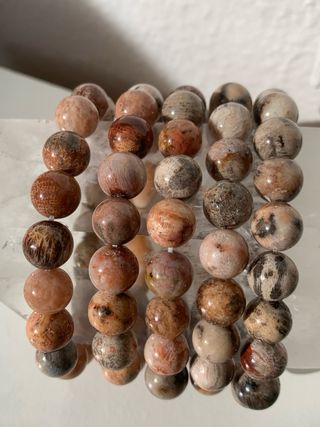 Pulseras Premium de Ágata Alashan Gobi 9-10mm