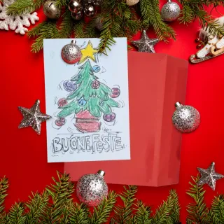 Cartoncini natalizi 10x15 + busta