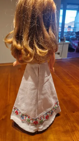 Vestido Chal Nancy Bordado Flores