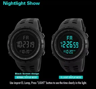 Reloj Deportivo, luminoso, 2 modos