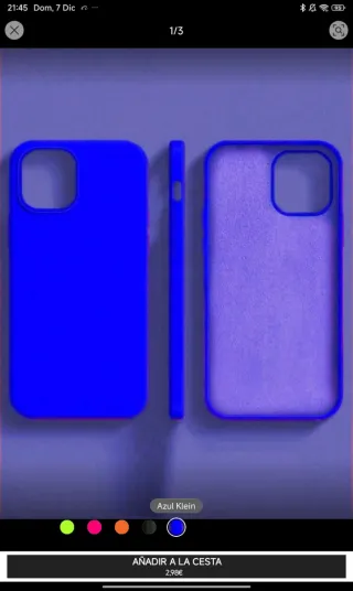 Custodia iPhone Blu Klein
