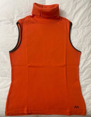 Jersey Burberry Naranja Cuello Alto