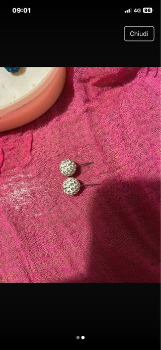 16 paia orecchini glitter ( senza chiusura)