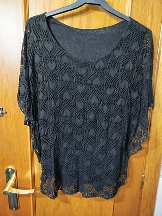 !SUPER REBAJA! Jersey negro calado