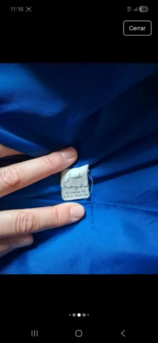 Abrigo de señora azul. Hago envios