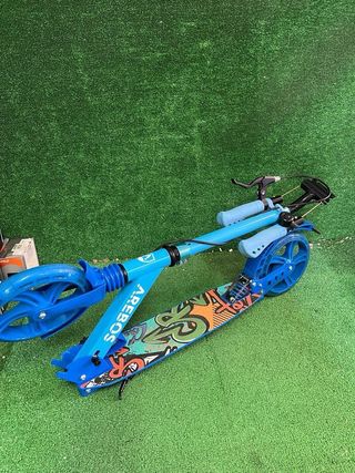Patinete Arebos Regulable Azul