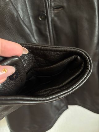 Chaqueta de Piel J.Crew  con forro de lana