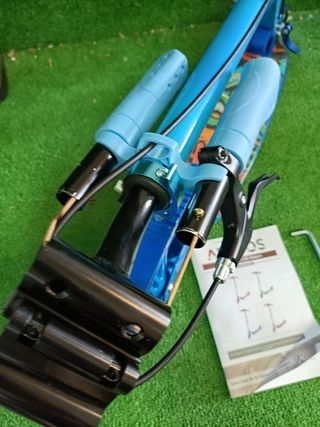 Arebos City Scooter Pedal Scooter Regulable Azul