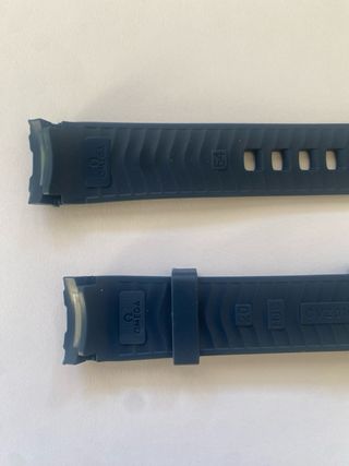 Cinturino silicone blu 20 mm  per Omega Seamaster