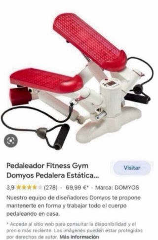 Mini Stepper Fitness Pedaleador con Bandas