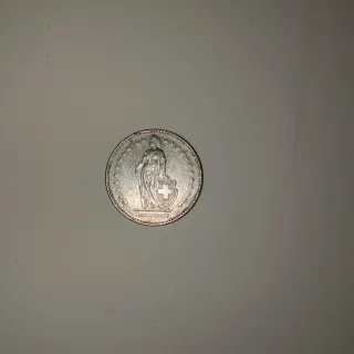 Moneda 2 Francos Suizos 1989