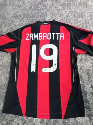 Maglia Ufficiale Milan Calcio ZAMBROTTA firmata