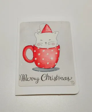 Tarjetas de Navidad pintadas a mano
