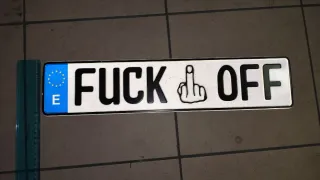 Targa finta in alluminio