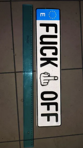 Targa finta in alluminio