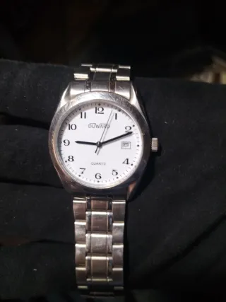 Reloj Duward Cuarzo Hombre Plata y Blanco