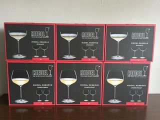 RIEDEL RESERVE 12 CALICI : 6 CHARDONNAY+6 SPUMANTE