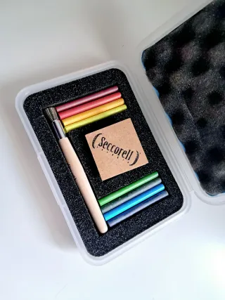 Set Pinturas Dedo Seccorell + Pincel