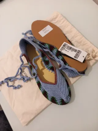 Bailarinas KASHURA azules y multicolor