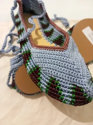 Bailarinas KASHURA azules y multicolor