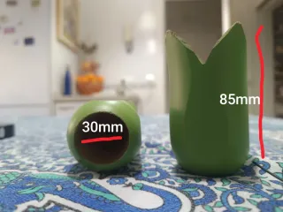 Remates cortina infantil madera verde