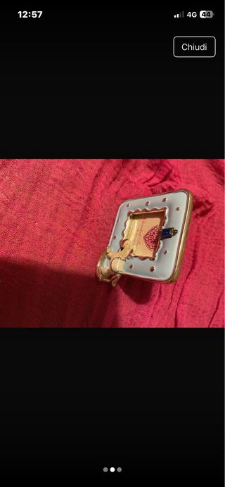 Cornice portafoto bimbo cavallino a dondolo