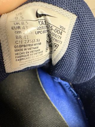 Zapatillas Nike Quest Azul y Blanco