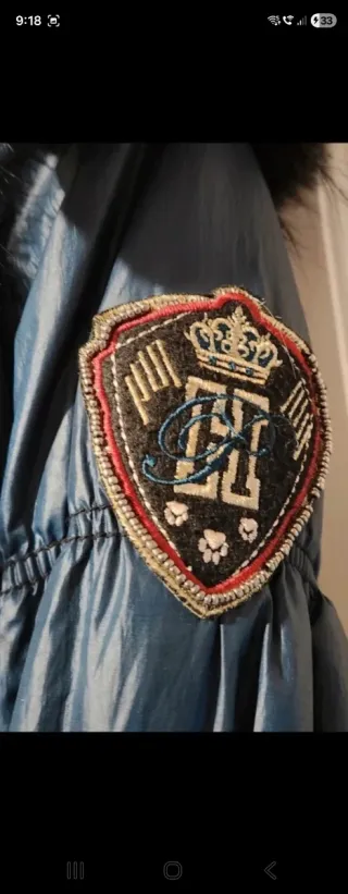 Chaquetón Highly Preppy azul talla S