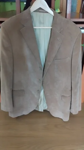 Americana de pana beige