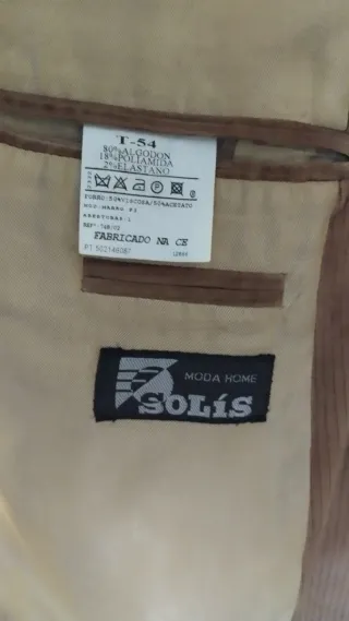 Americana de pana beige