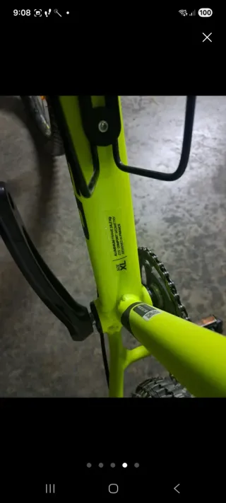 Bicicleta Rockrider  kl Amarilla.